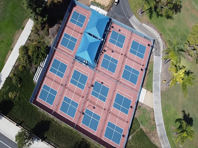 Thi công sân pickleball 5 lớp sơn MIXSPORTS nền nhựa tại Rạch Giá
